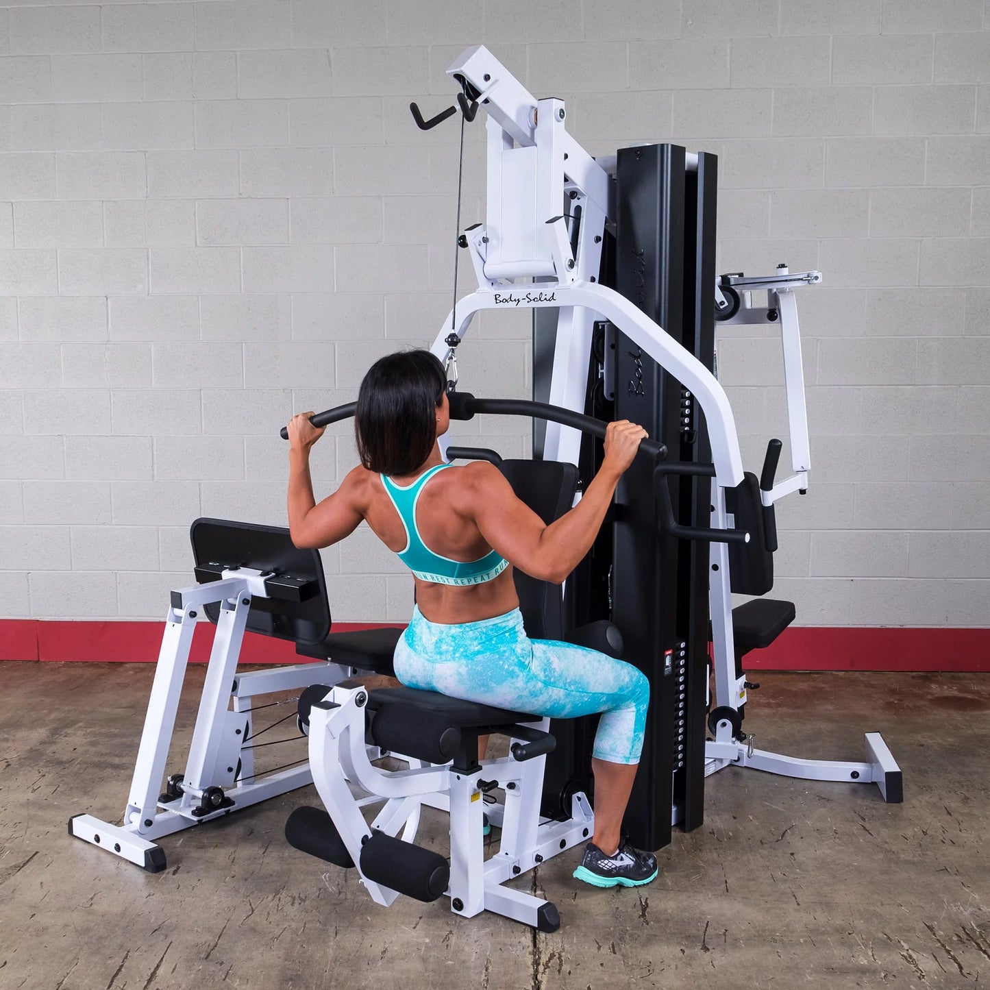 Body-Solid Multi-Station Gym – Dual 210 lb Stacks + Leg Press