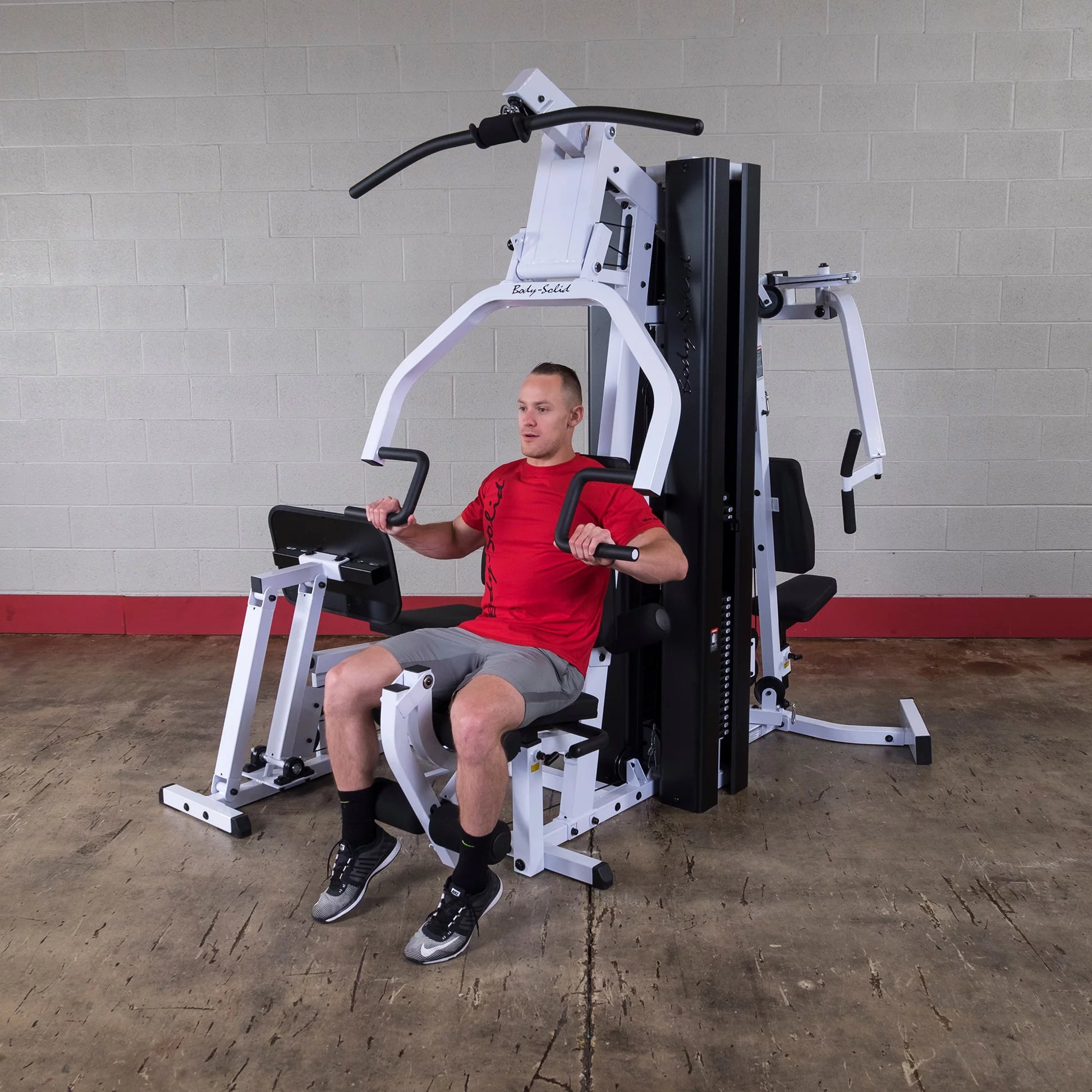 Body-Solid Multi-Station Gym – Dual 210 lb Stacks + Leg Press