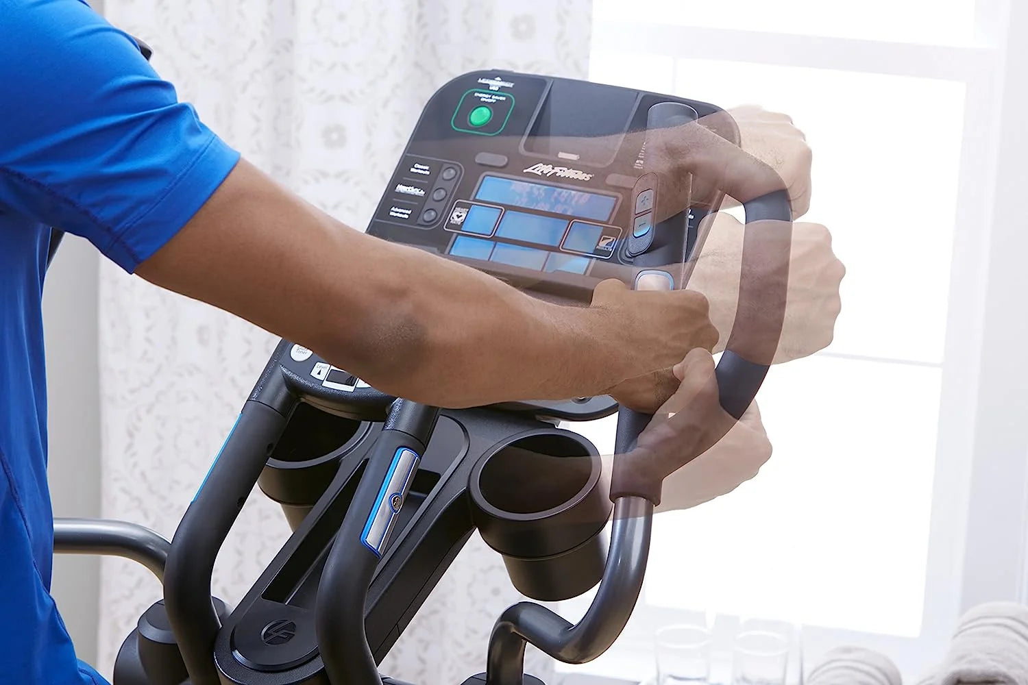 Life Fitness E5 Adjustable-Stride Elliptical Cross-Trainer with Go Console (WhisperStride Technology)