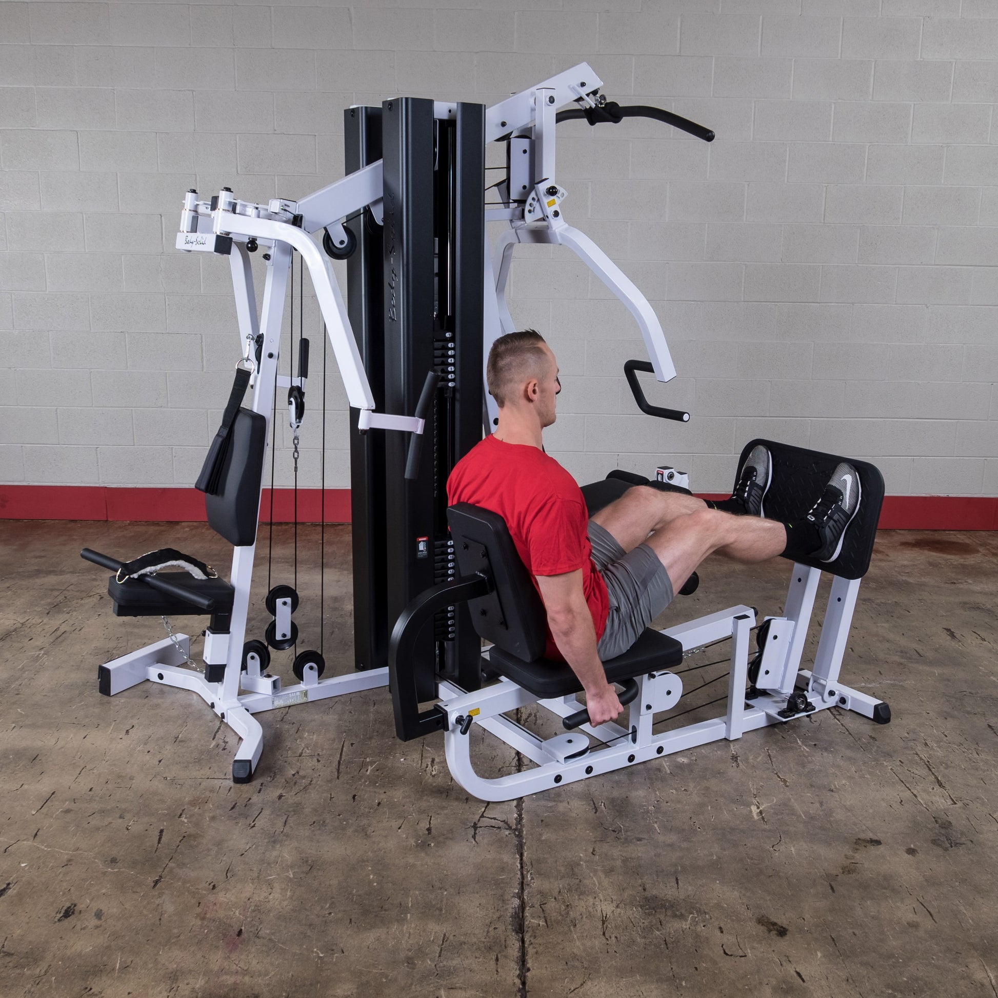Body-Solid Multi-Station Gym – Dual 210 lb Stacks + Leg Press