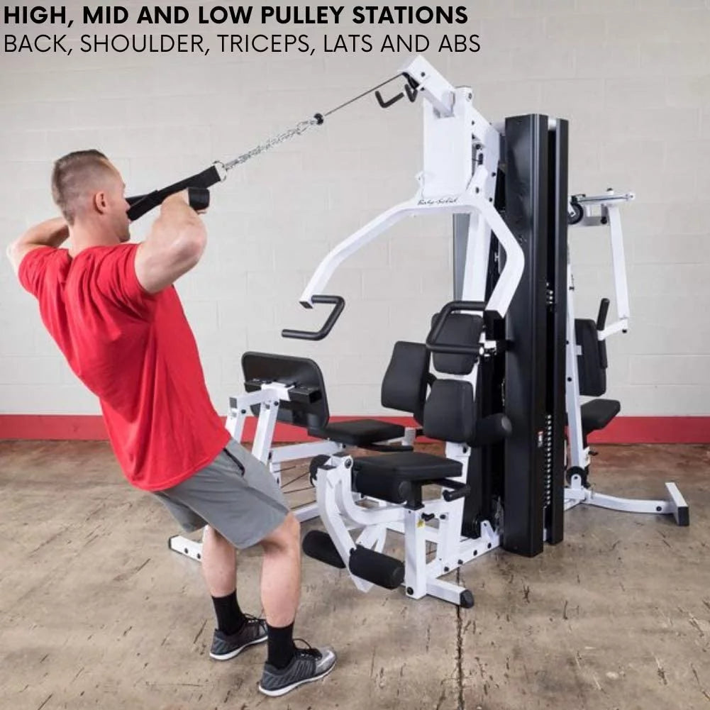 Body-Solid Multi-Station Home Gym – Dual 210 lb Weight Stacks