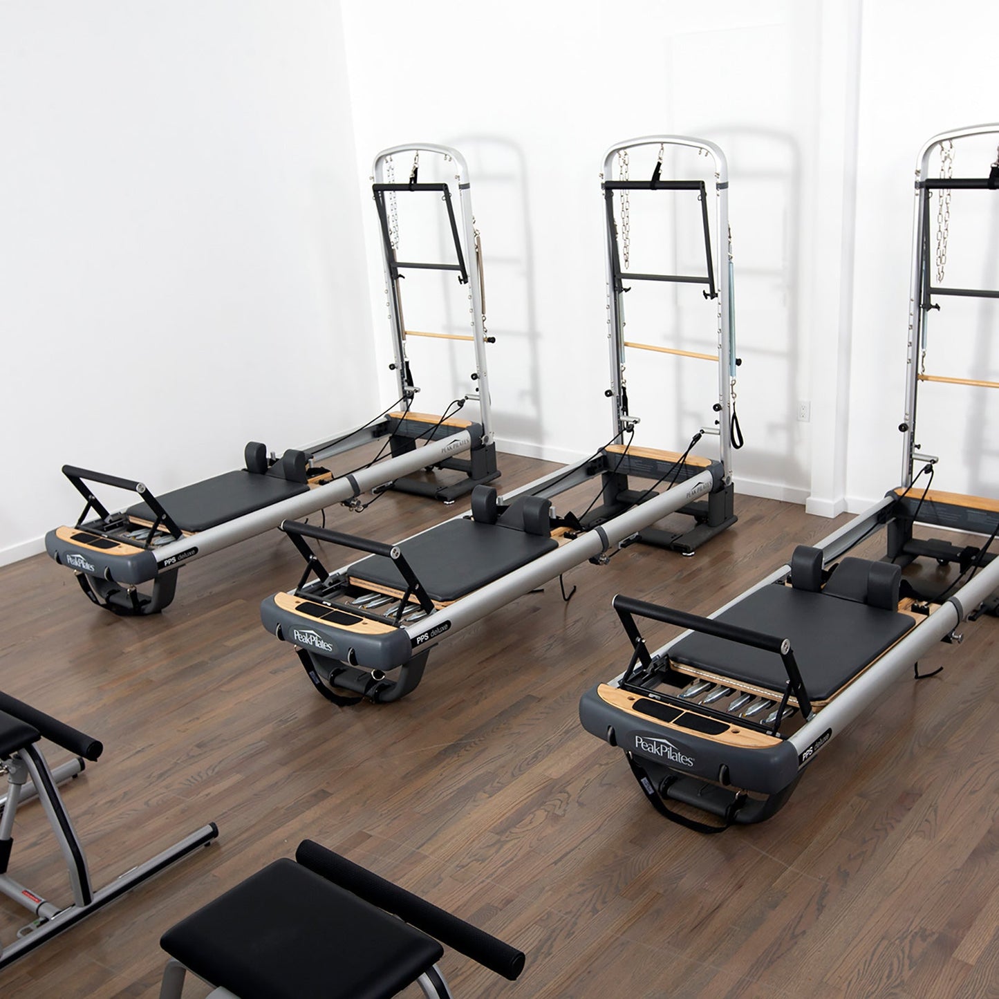 Peak Pilates System® Deluxe 3-in-1 Reformer/Cadillac/Mat System – Foldable Space-Saving Design