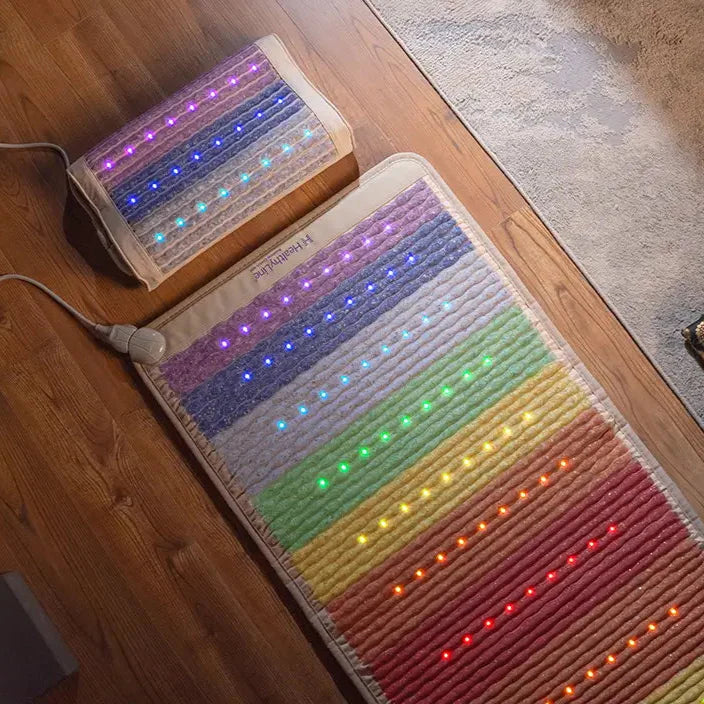 HealthyLine Rainbow Series Chakra PEMF InfraMat Pro® Heating Mats – Multi-Size Full-Body Red-Light & Far Infrared Therapy