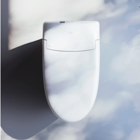 Top-down view of TOTO Neorest RS bowl with PREMIST feature illustration