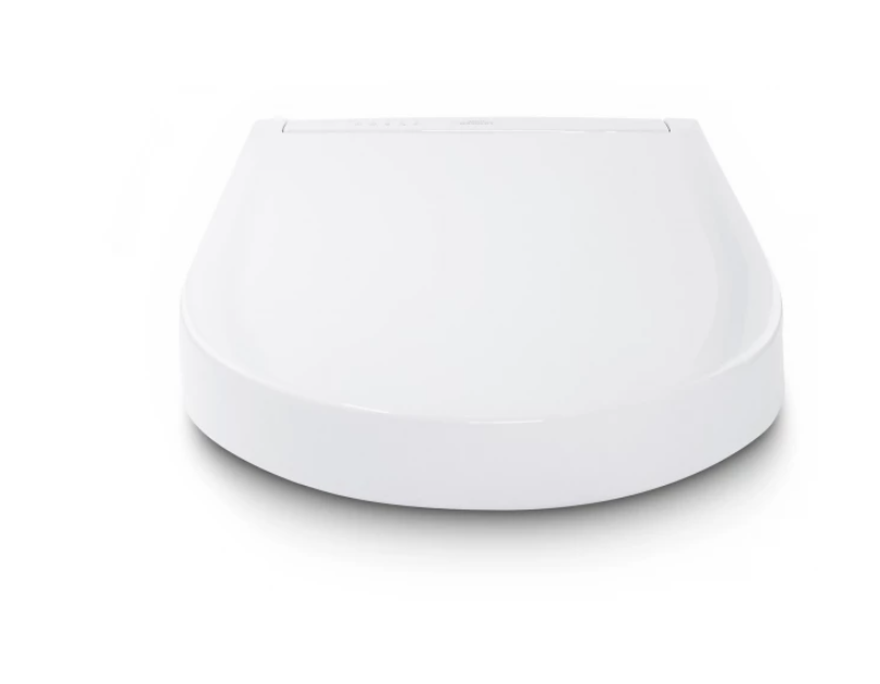 Angled view of TOTO WASHLET C5 showing contoured seat and lid profile