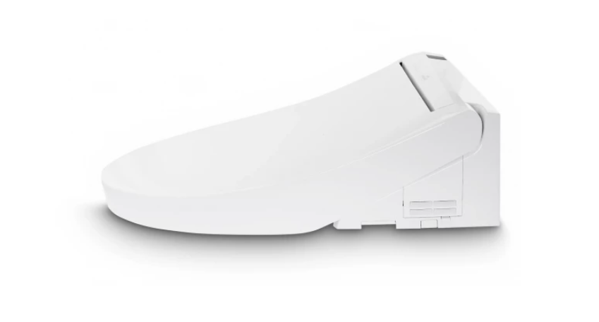 Side profile of TOTO WASHLET C5 highlighting seat height and streamlined shape