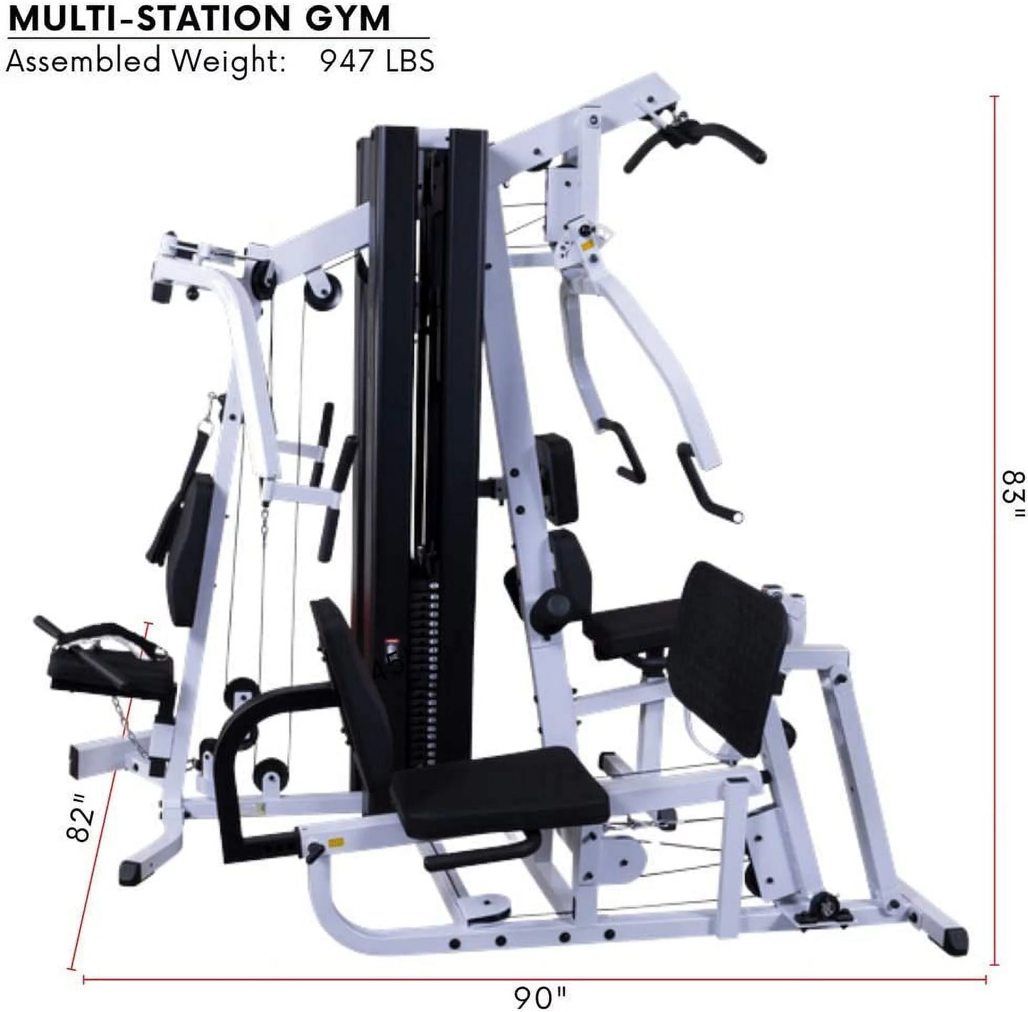 Body-Solid Multi-Station Home Gym – Dual 210 lb Weight Stacks