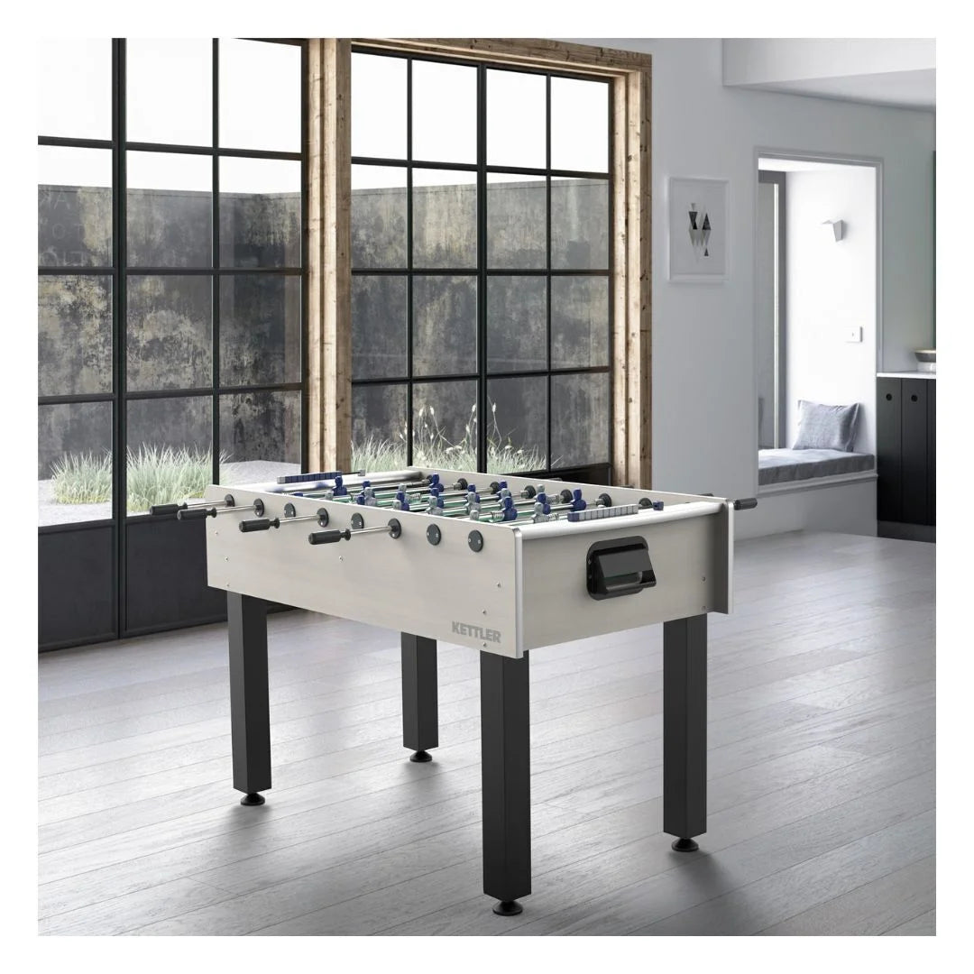 KETTLER Milano Outdoor Foosball Table – Weather-proof Glass Field & Steel Telescopic Rods