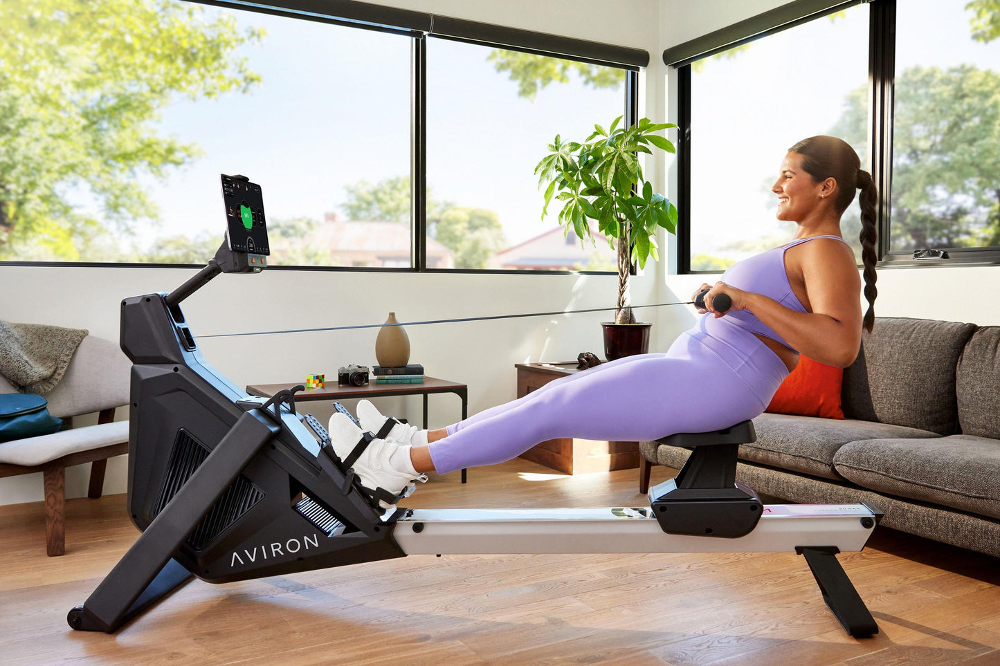 Aviron Strong Go Rower – Smart Home Rowing Machine with Dual Air & Magnetic Resistance
