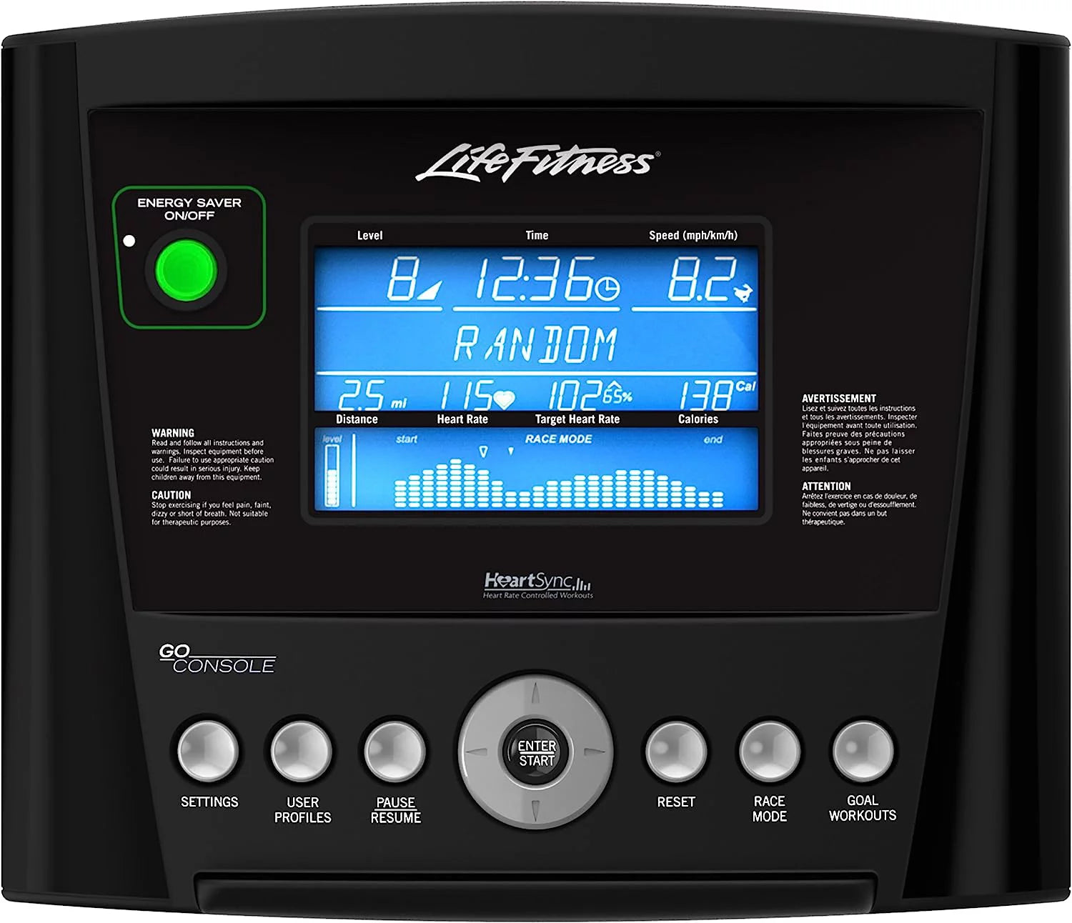 Life Fitness E5 Adjustable-Stride Elliptical Cross-Trainer with Go Console (WhisperStride Technology)