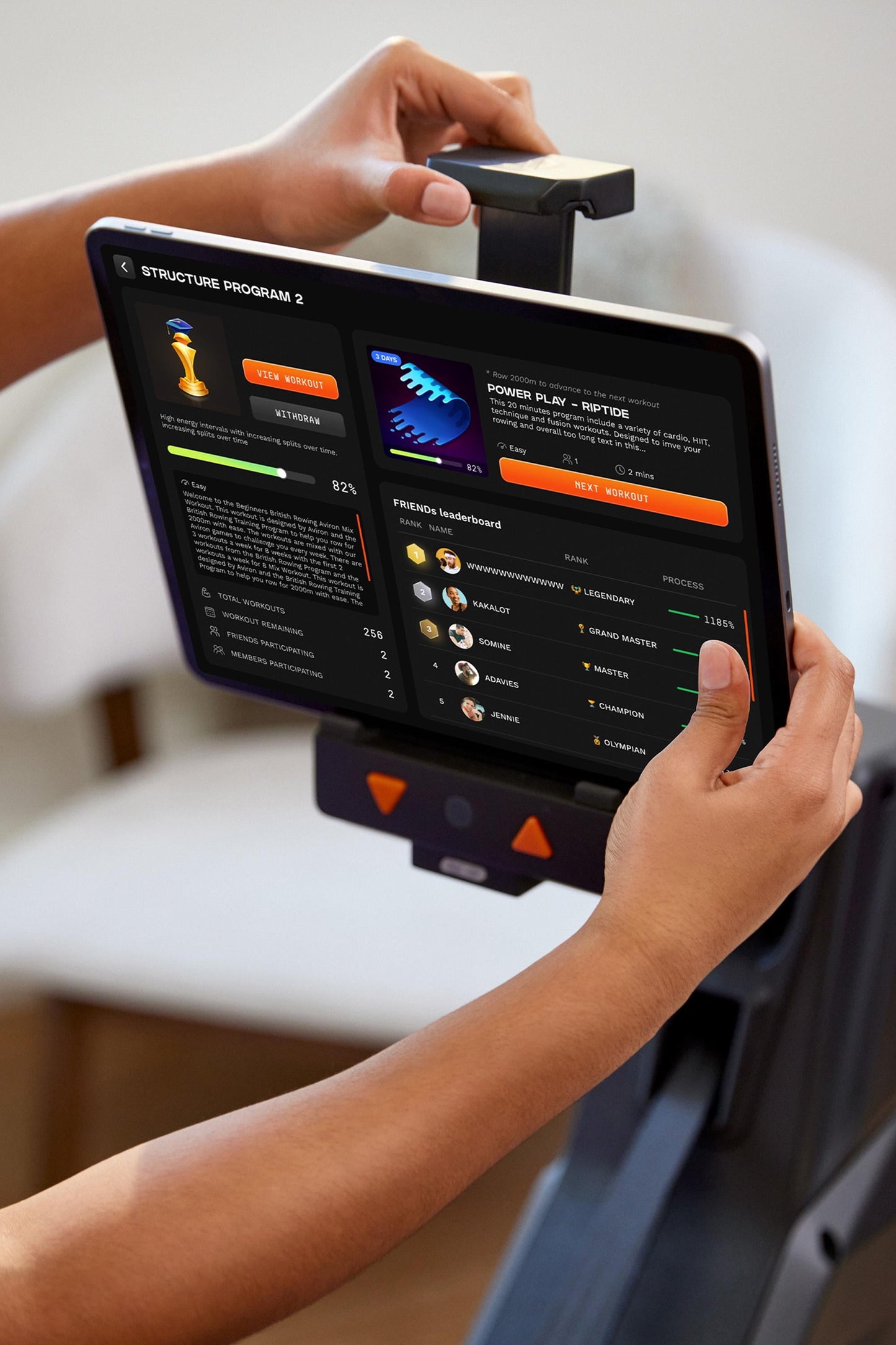 Aviron Strong Go Rower – Smart Home Rowing Machine with Dual Air & Magnetic Resistance