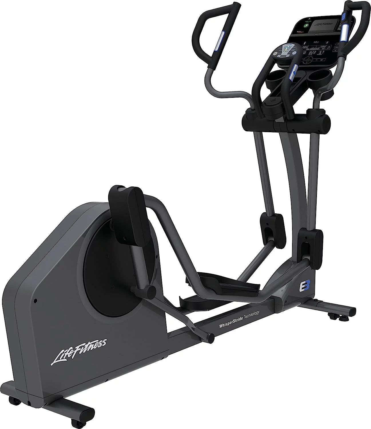 Life Fitness E3 Elliptical Cross-Trainer – WhisperStride™ Silent Low-Impact Cardio 