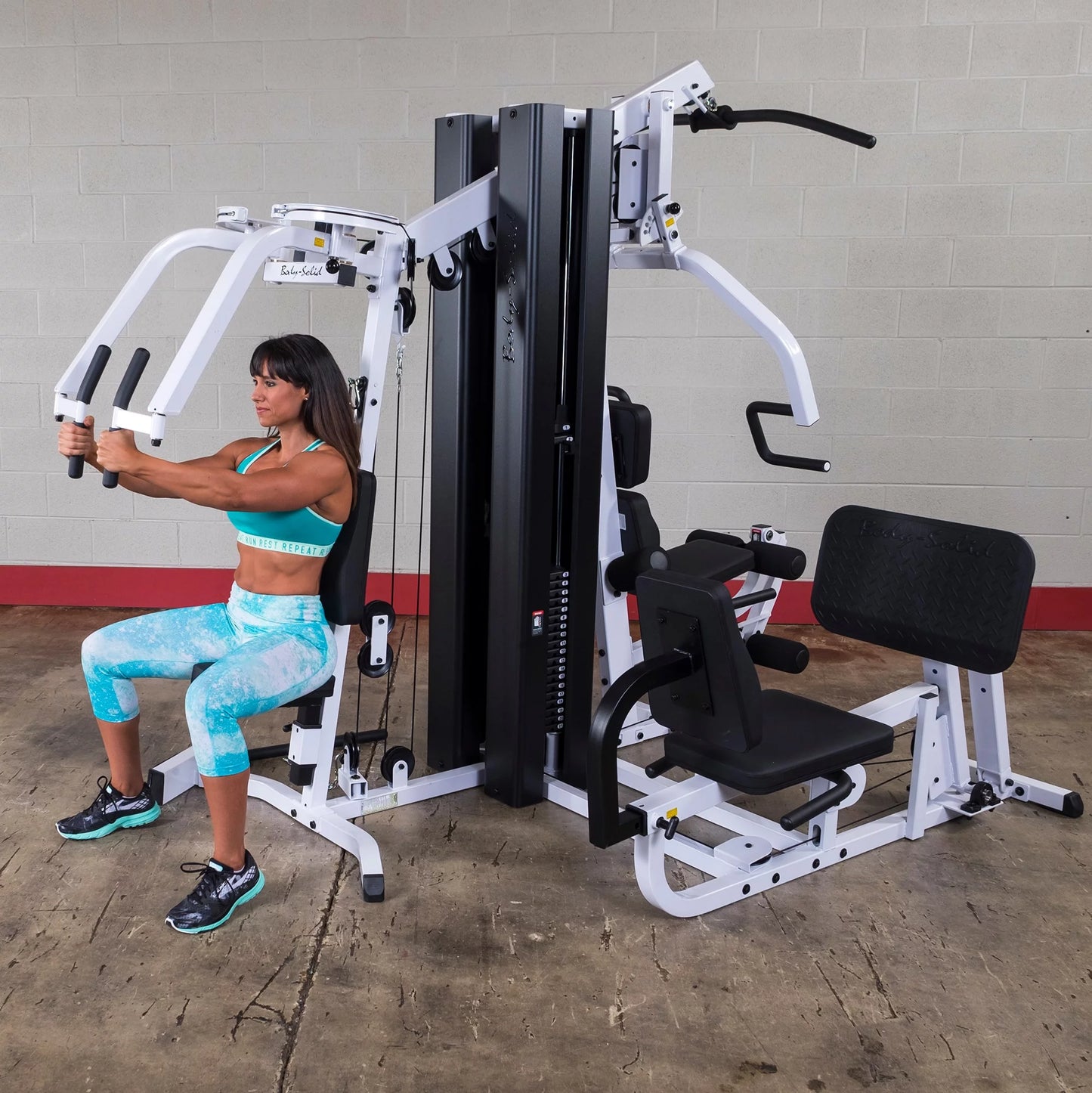 Body-Solid Multi-Station Gym – Dual 210 lb Stacks + Leg Press