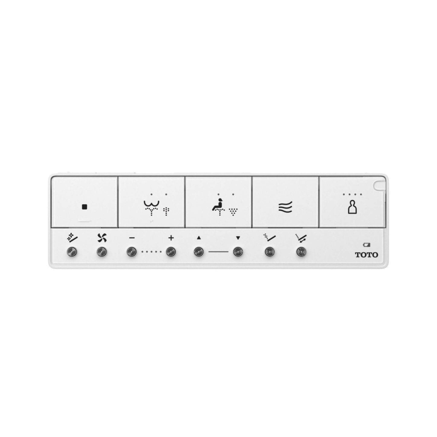 TOTO Neorest RS remote control layout with labeled function icons
