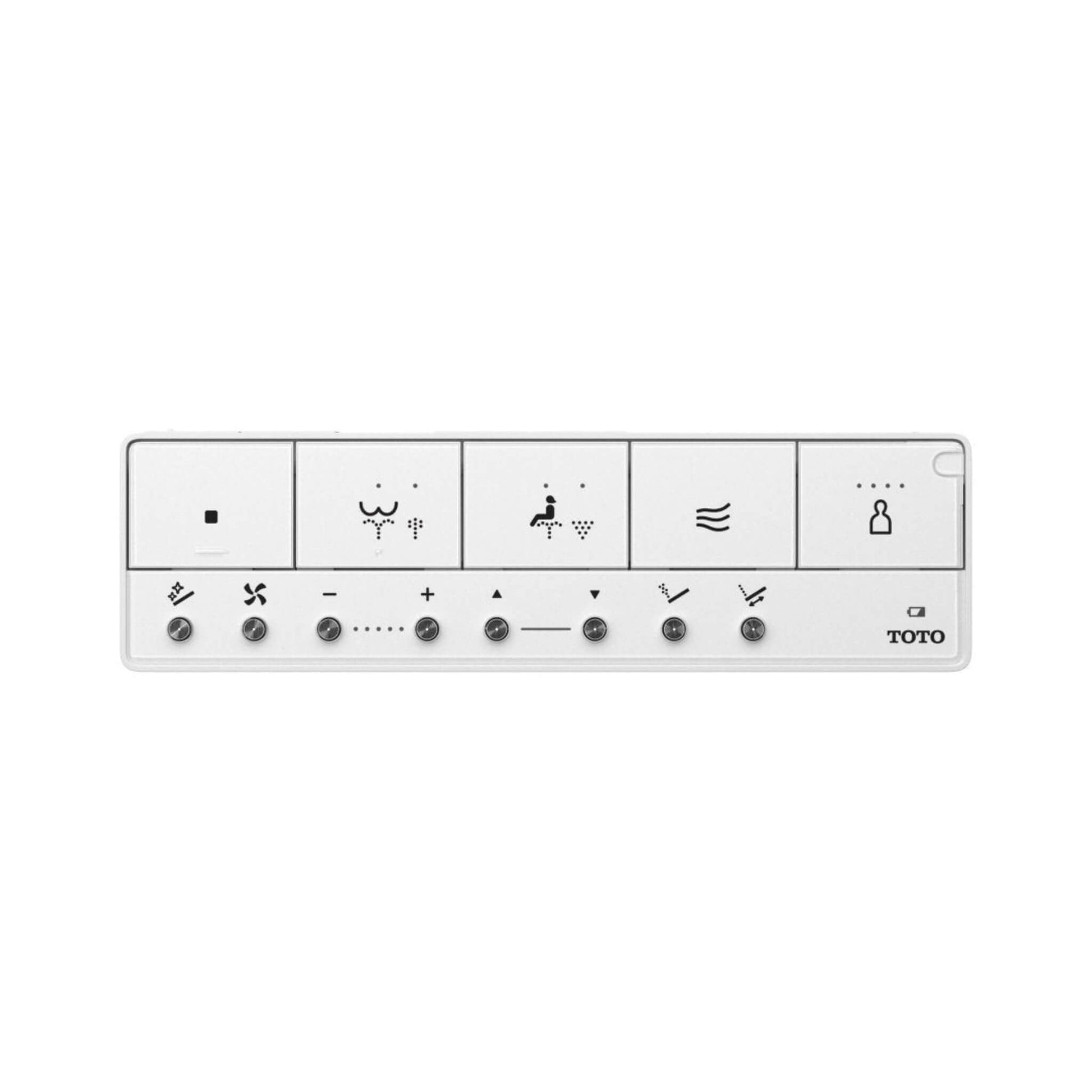 TOTO Neorest RS remote control layout with labeled function icons