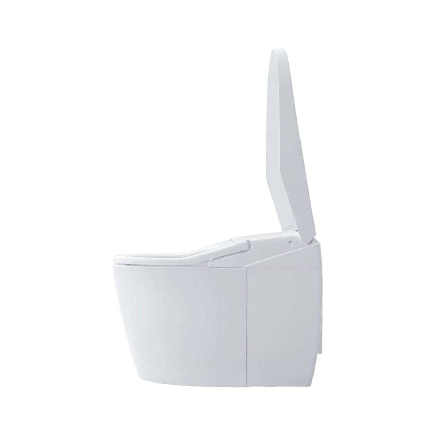 “Side profile of TOTO Neorest AS showing modern elongated shape.”