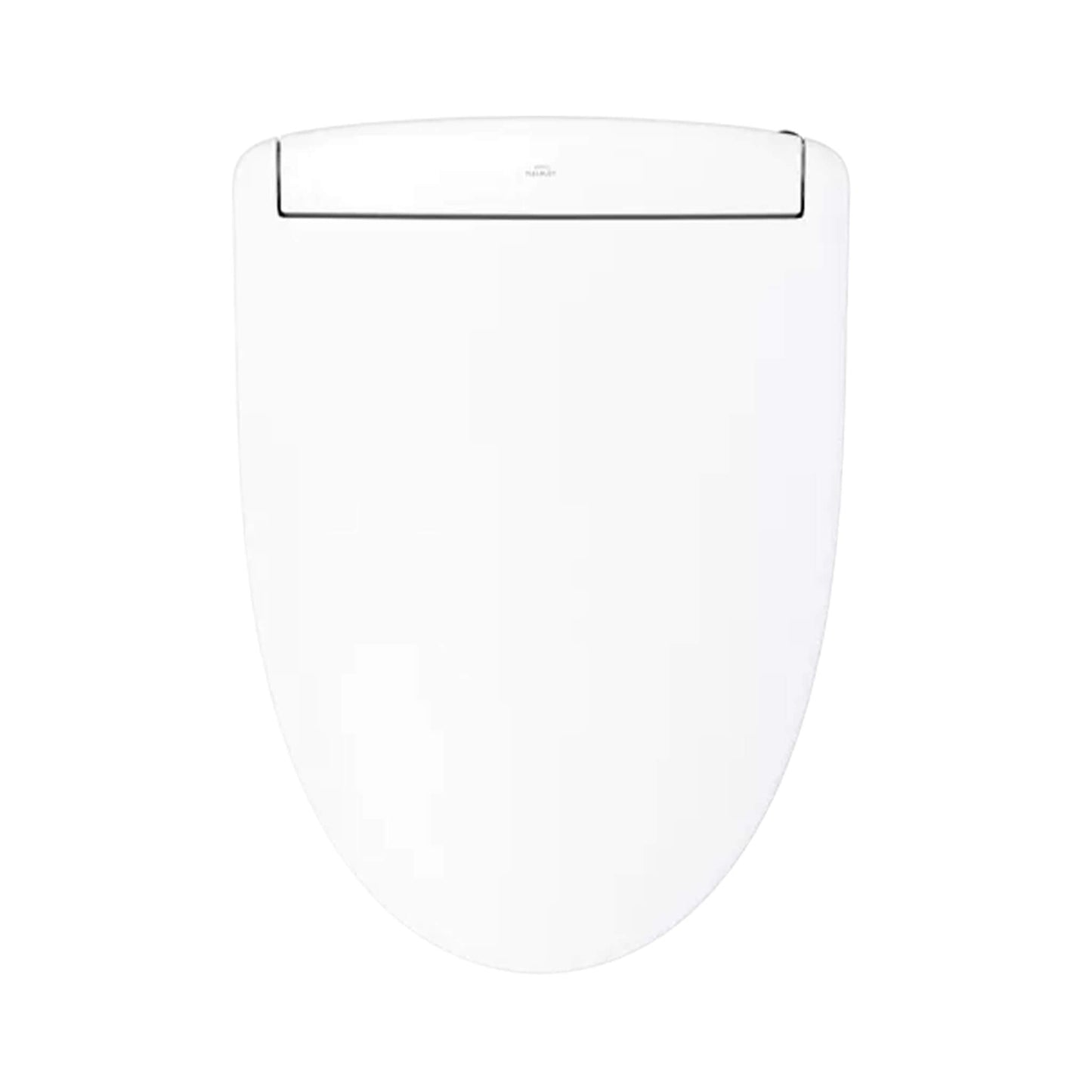 Front-facing view of TOTO WASHLET S5 lid showing seamless modern contour