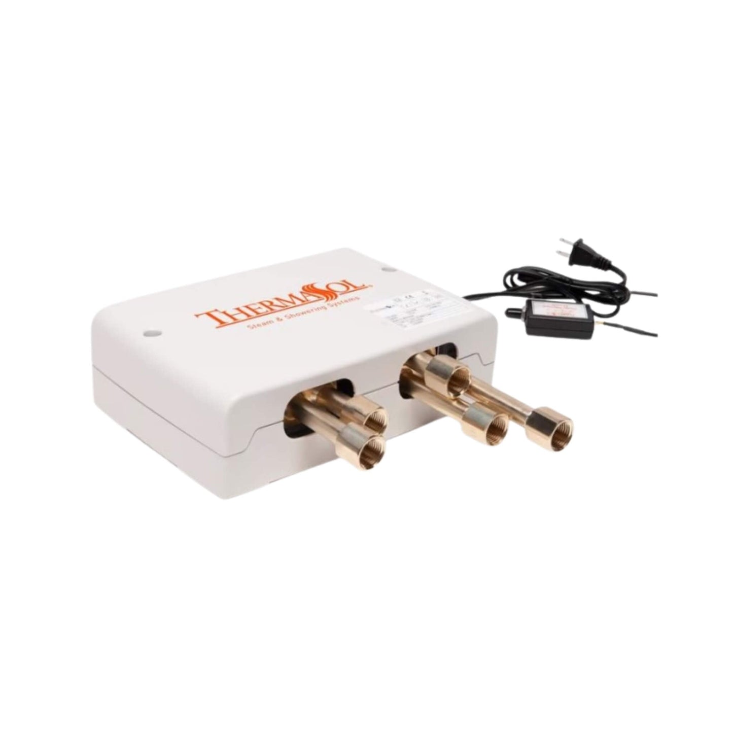 “ThermaSol Digital Shower Valve with ports and wiring”