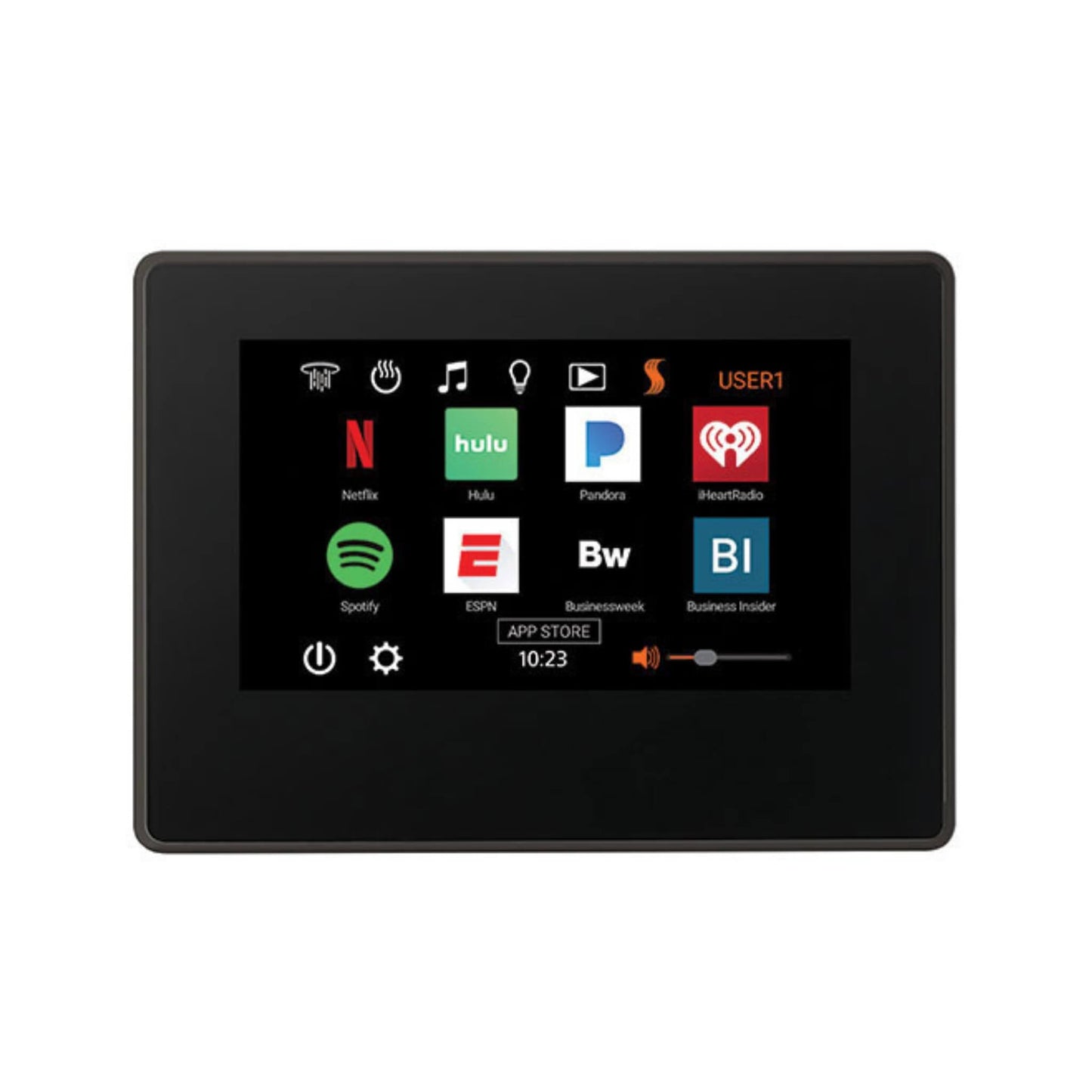 “ThermaSol ThermaTouch 7-inch smart steam shower touchscreen control”